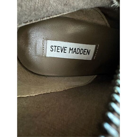 Steve Madden women’s pointed toe suede/leather stiletto bootie size 11. #5-0171 - Picture 8 of 9